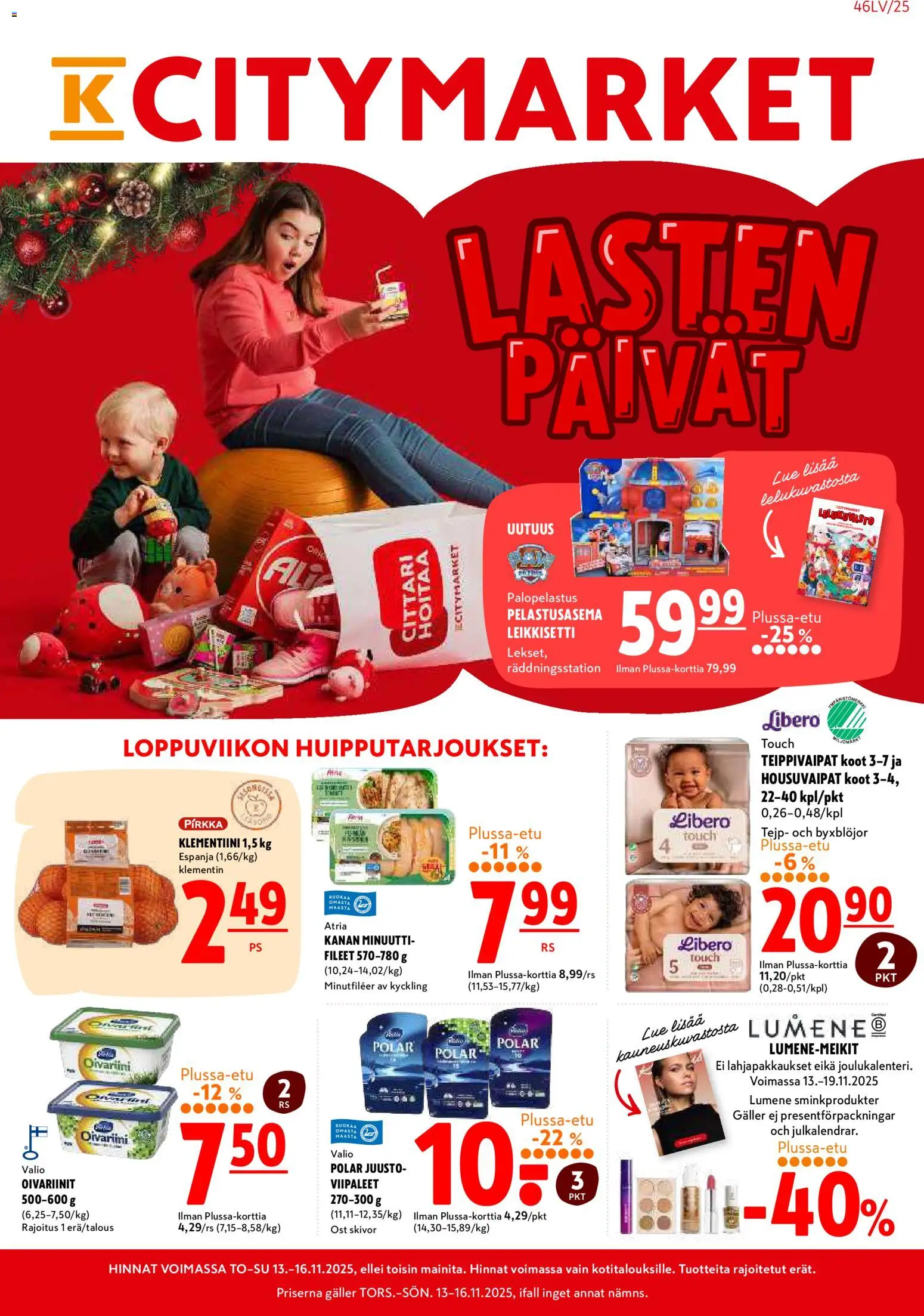 K-Citymarket tarjoukset - sivu 1- voimassa alkaen 13/11/2025