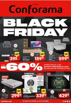 Vista previa del folleto Conforama Black Friday válido desde 25/11/2025