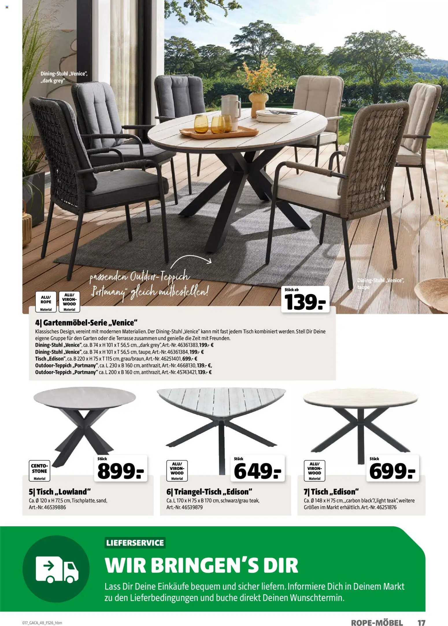 Hagebau Gartenmöbelsortiment - Seite 17 - gültig ab 02.03.2026