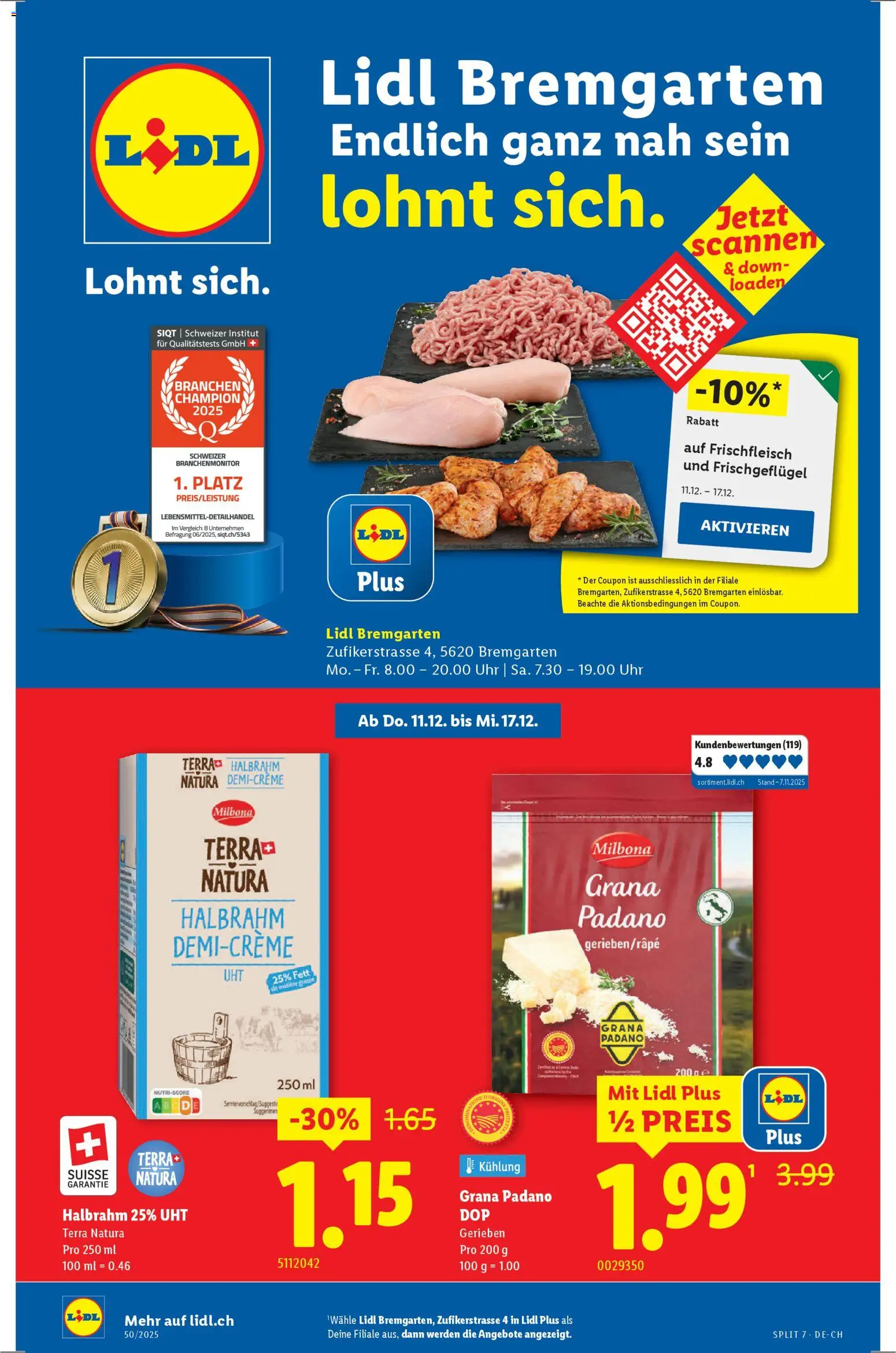 Lidl Aktionen Neueröffnung Bremgarten - Seite 1- gültig ab 11.12.2025