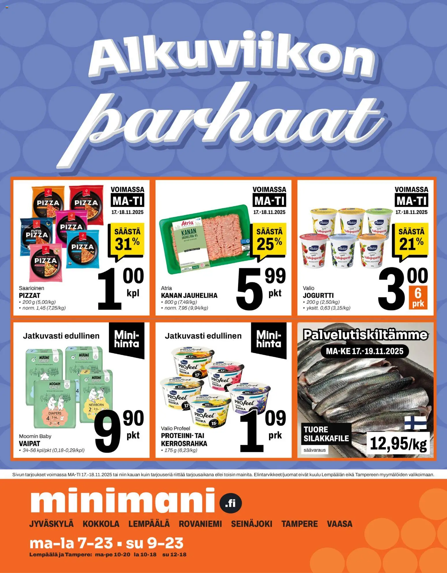 Minimani tarjoukset - sivu 1- voimassa alkaen 17/11/2025