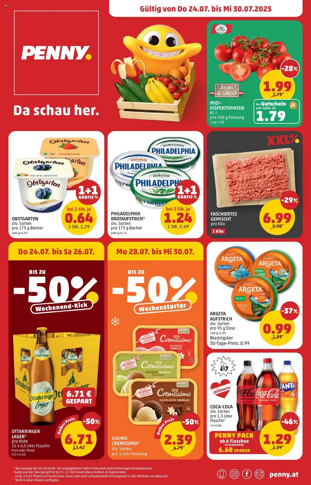 Penny Markt Flugblatt  - Seite 1- gültig ab 24.07.2025