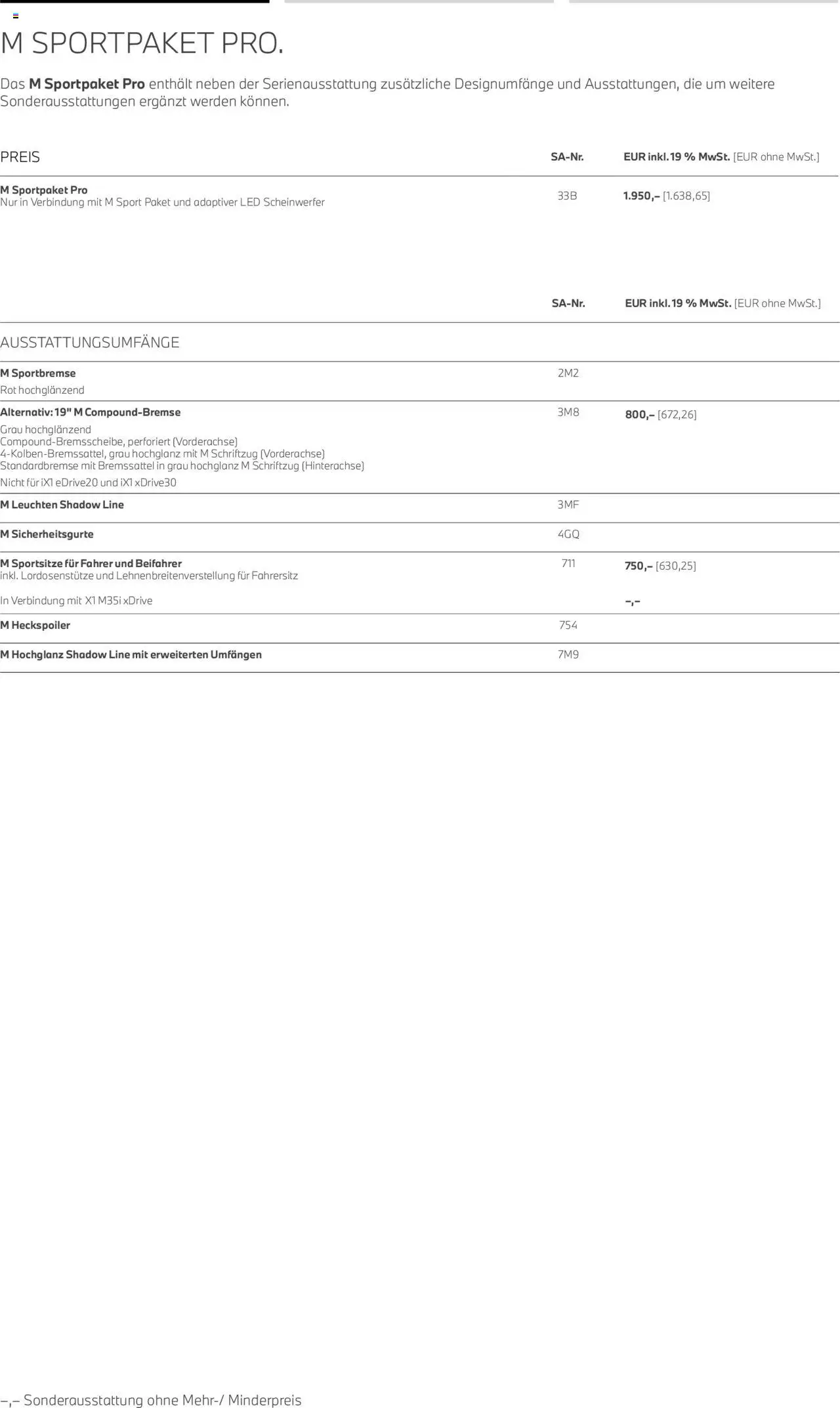 BMW X1 - Seite 10 - gültig ab 01.07.2025