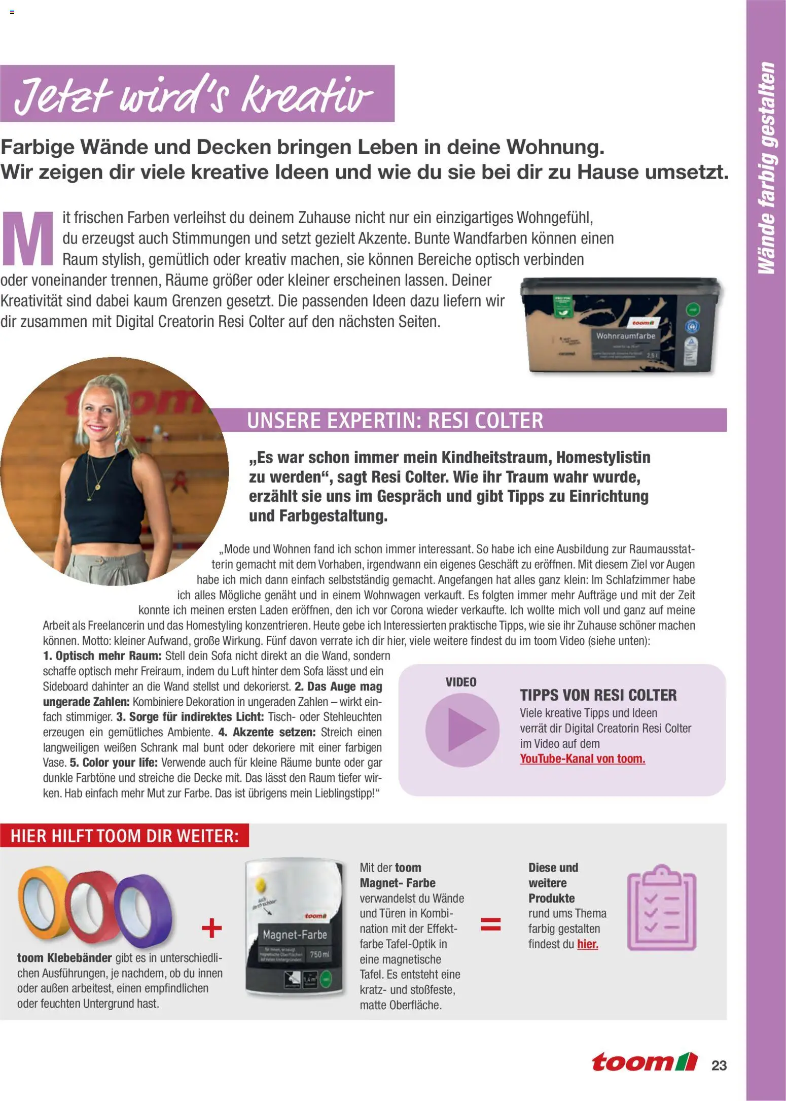 Toom Baumarkt Wände streichen und tapezieren - Seite 23 - gültig ab 01.01.2026