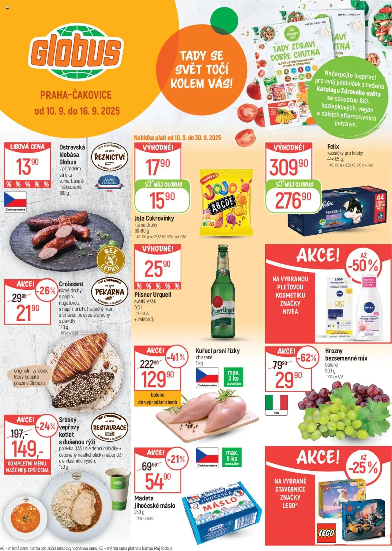 Globus leták - strana 1- platný od 10.09.2025