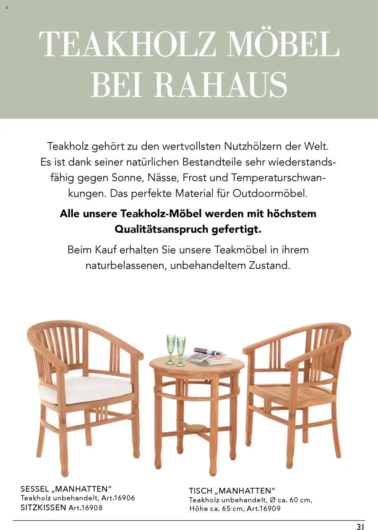 Rahaus Prospekt Gartenmöbel - Seite 31 - gültig ab 07.04.2025