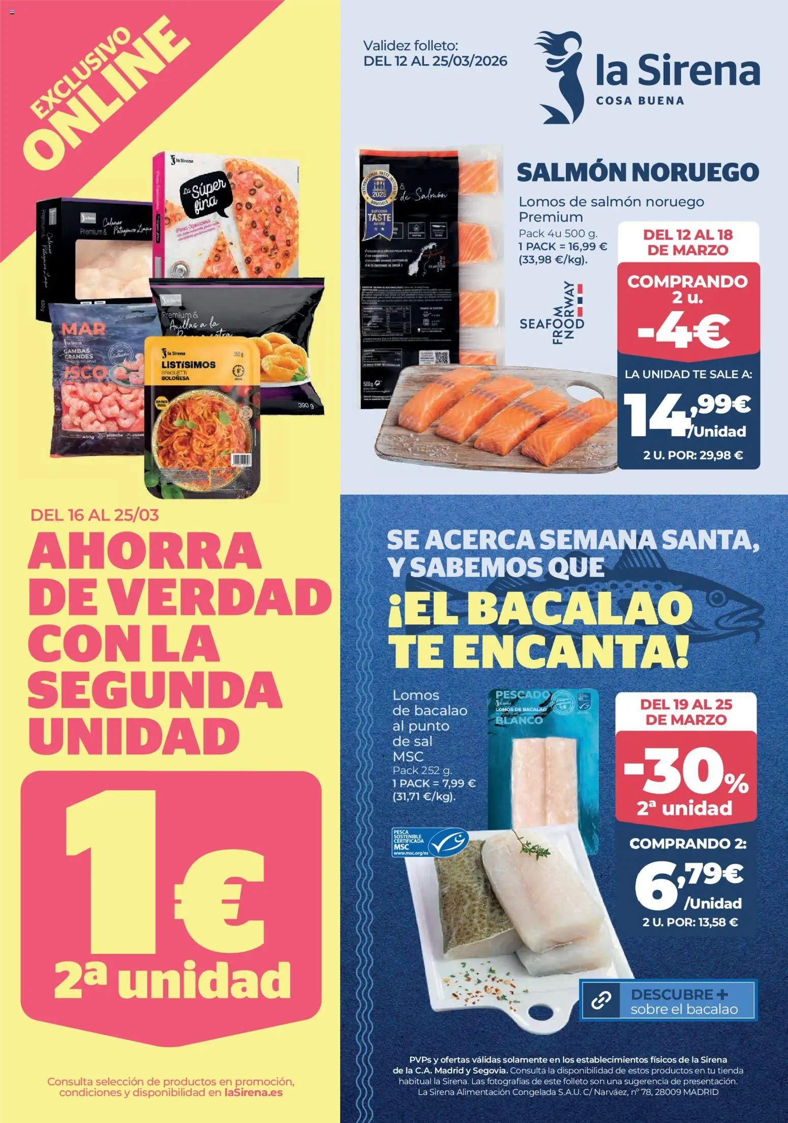 La Sirena folleto - Página de 1 - Válido desde 12/03/2026