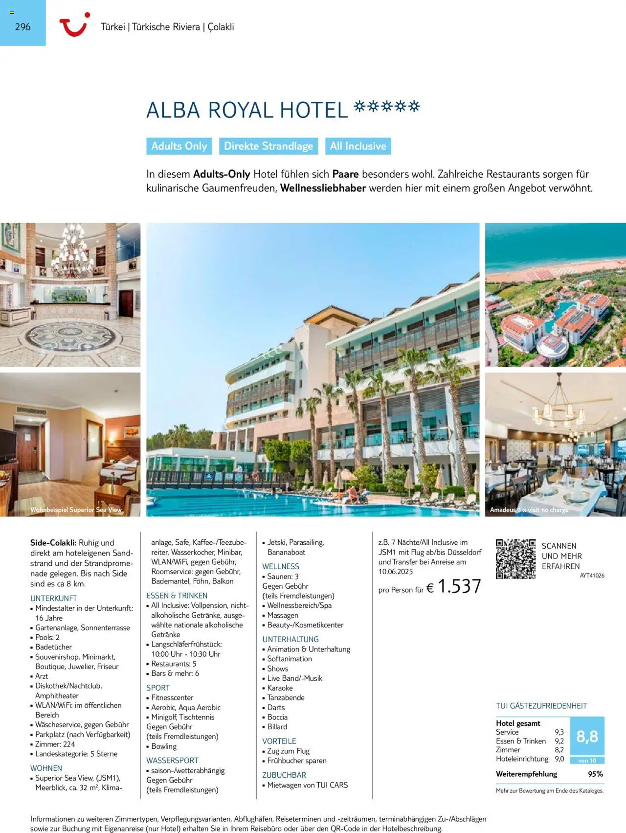 TUI  Südeuropa & Nordafrika 2025/26 - Seite 296 - gültig ab 01.01.2025