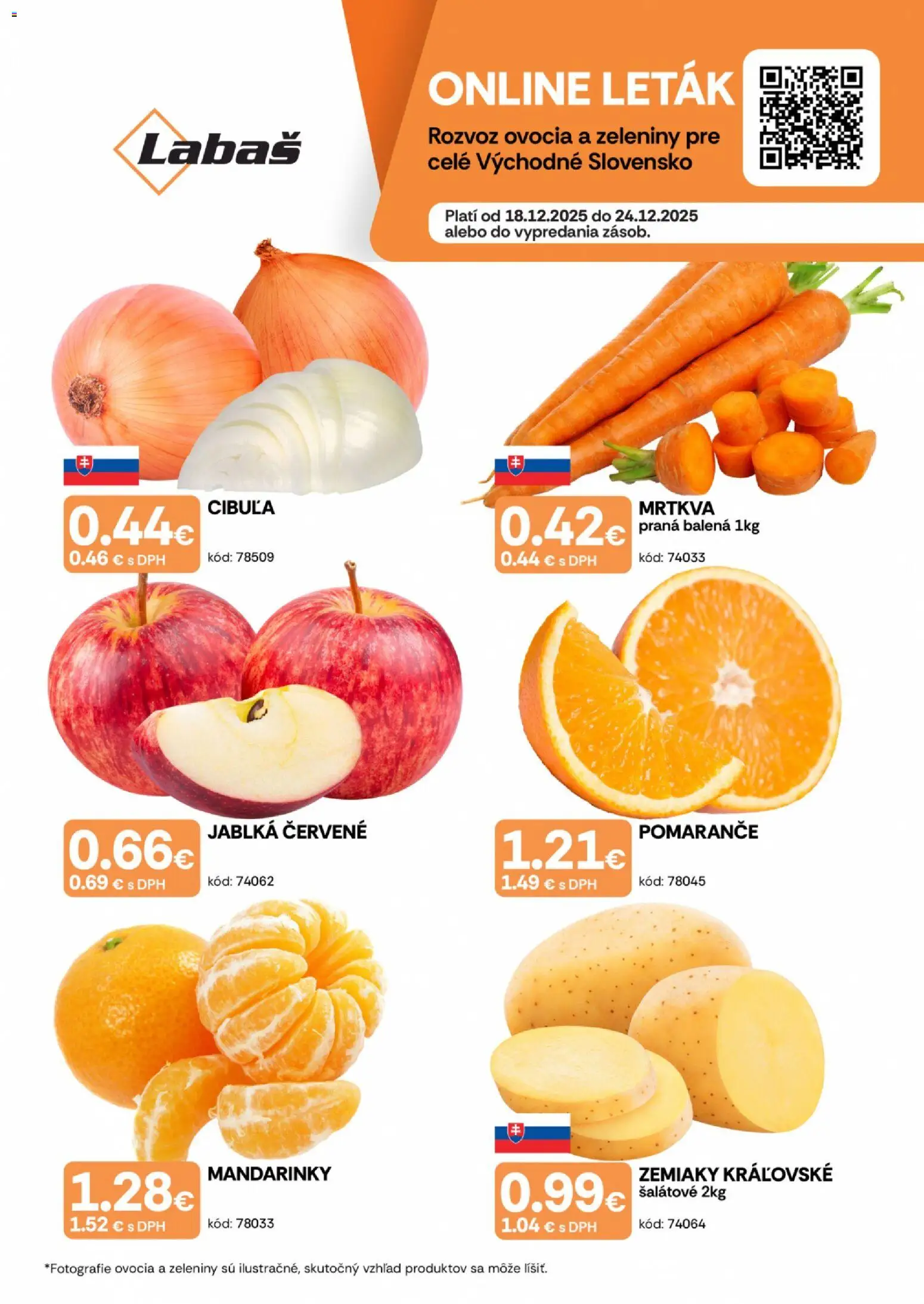 Labaš ovocie a zelenina - strana 1- platný od 18.12.2025