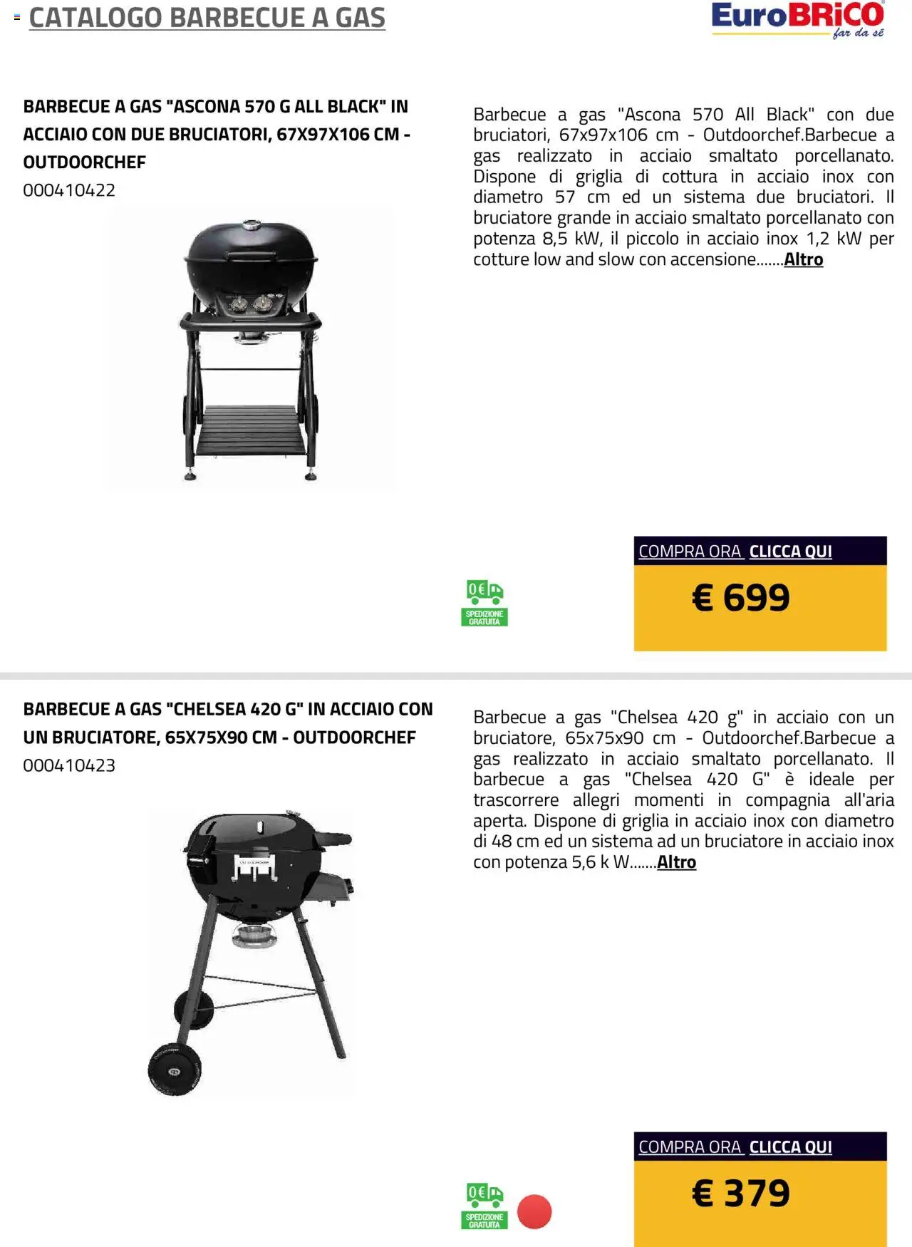 Eurobrico Barbecue a Gas catalogo - pagina 32 - valido dal 23/07/2025