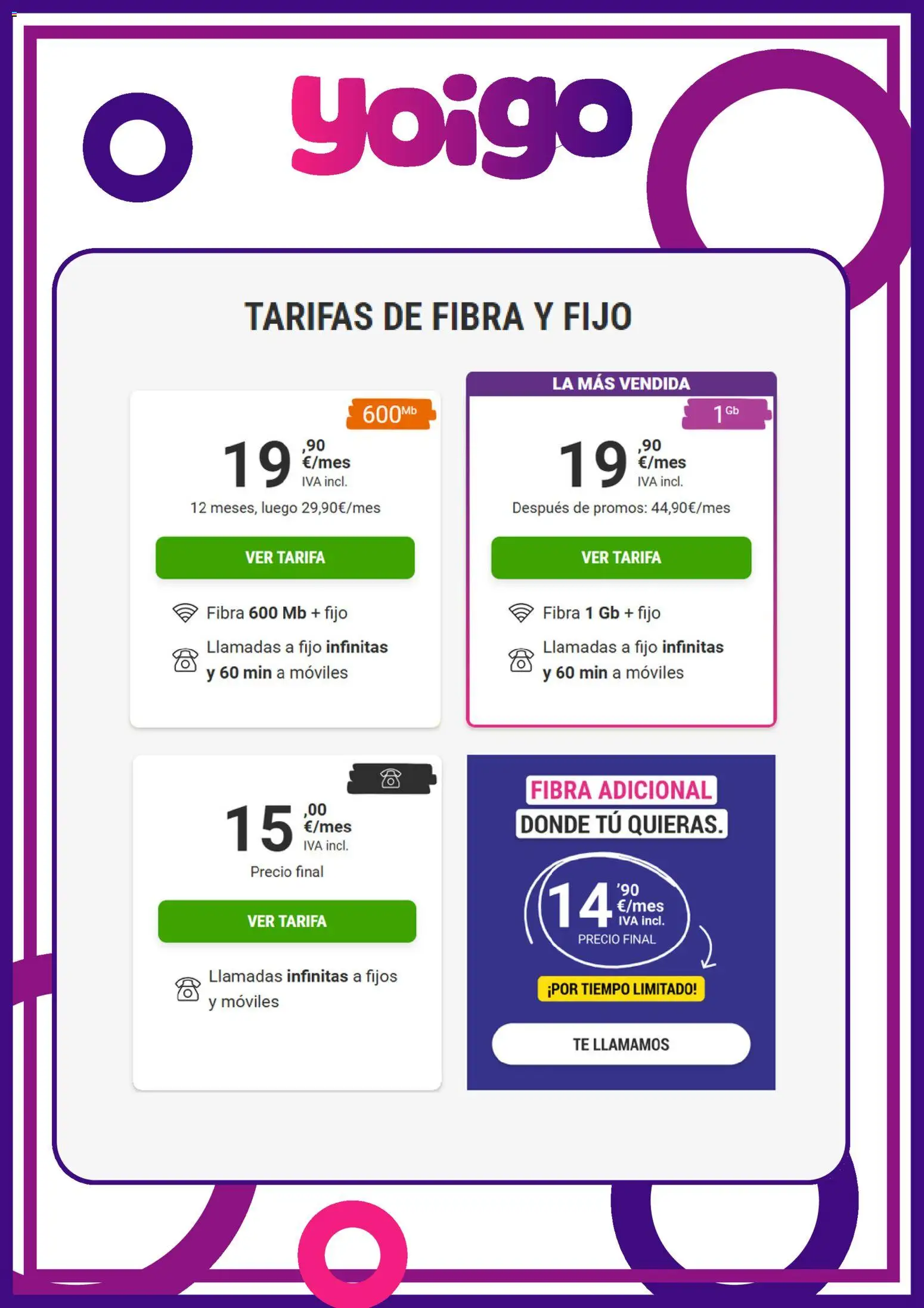 Yoigo ofertas - Página de 4 - Válido desde 15/04/2026