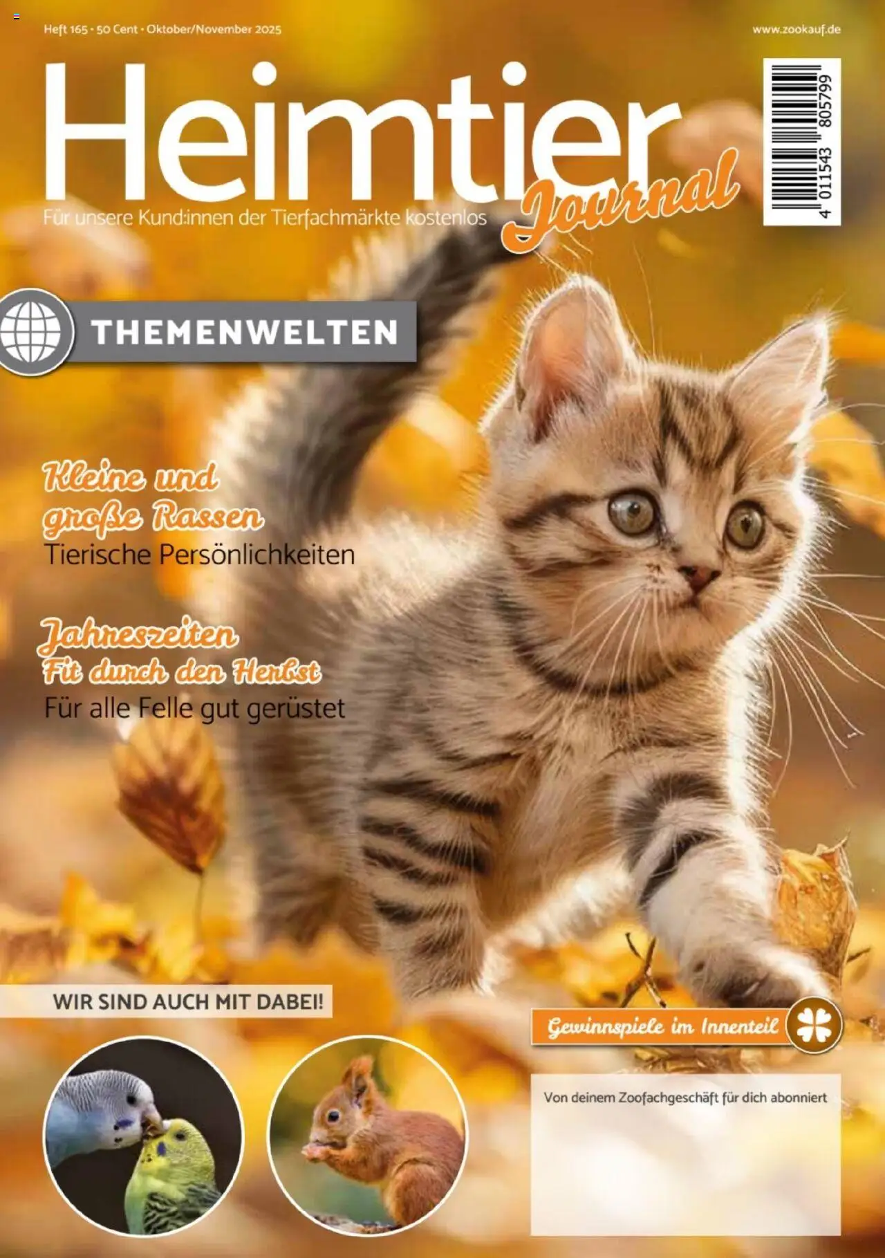 zookauf Heimtier Journal - Seite 1 - gültig ab 01.10.2025