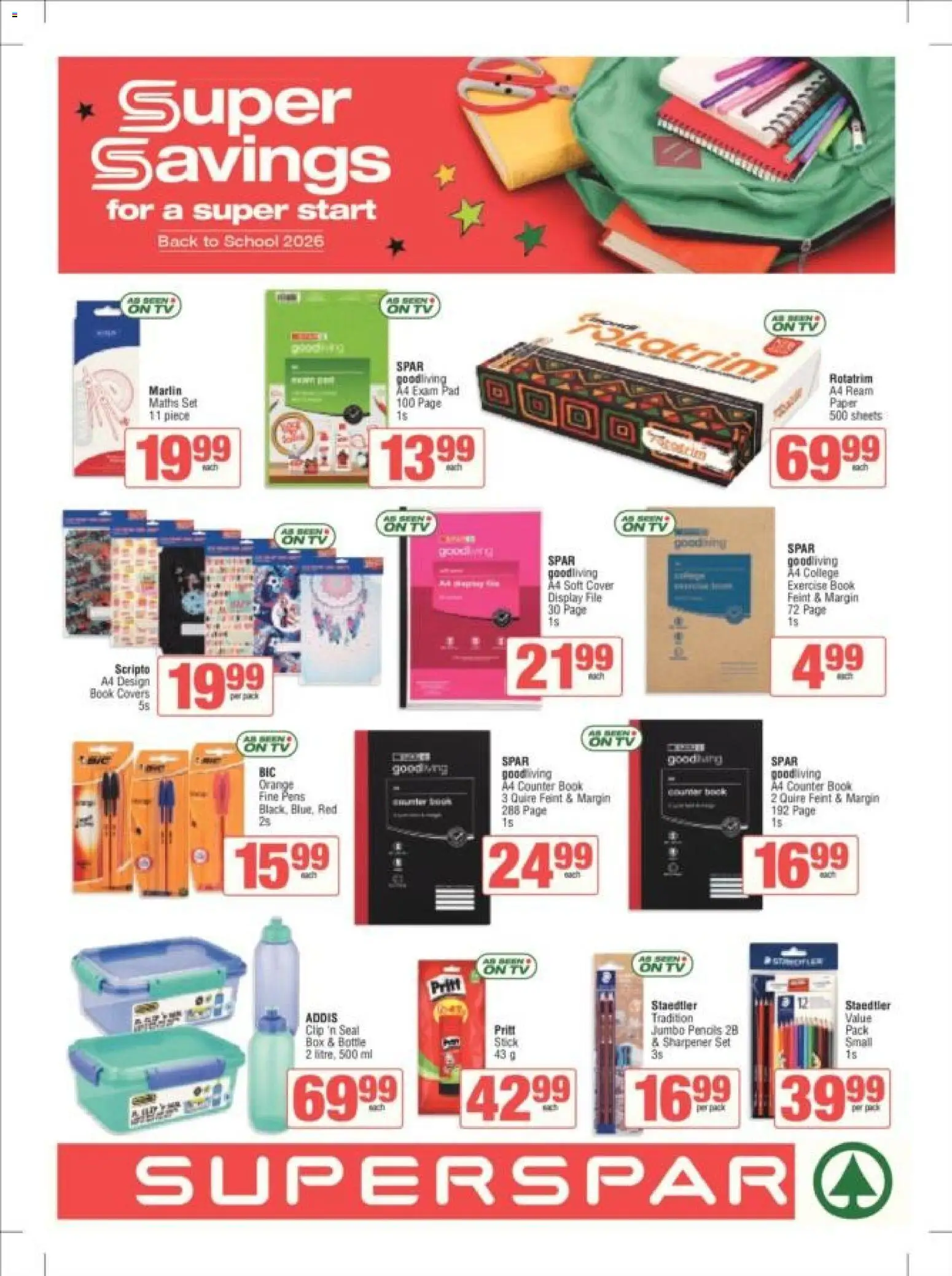 Superspar - Back To School - page 1- valid from 05/01/2026
