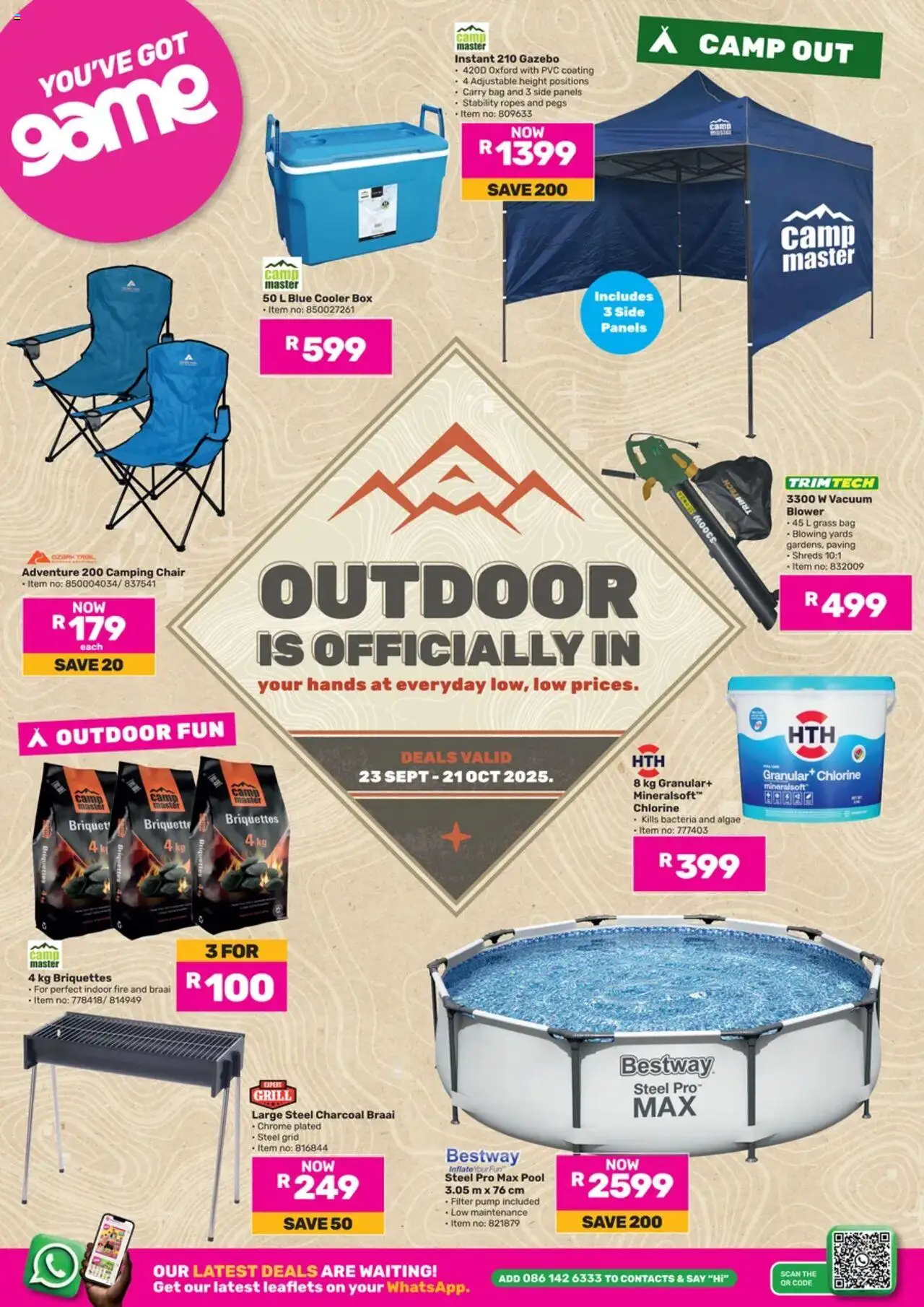 Game Outdoor Is Officialy In - page 1- valid from 23/09/2025
