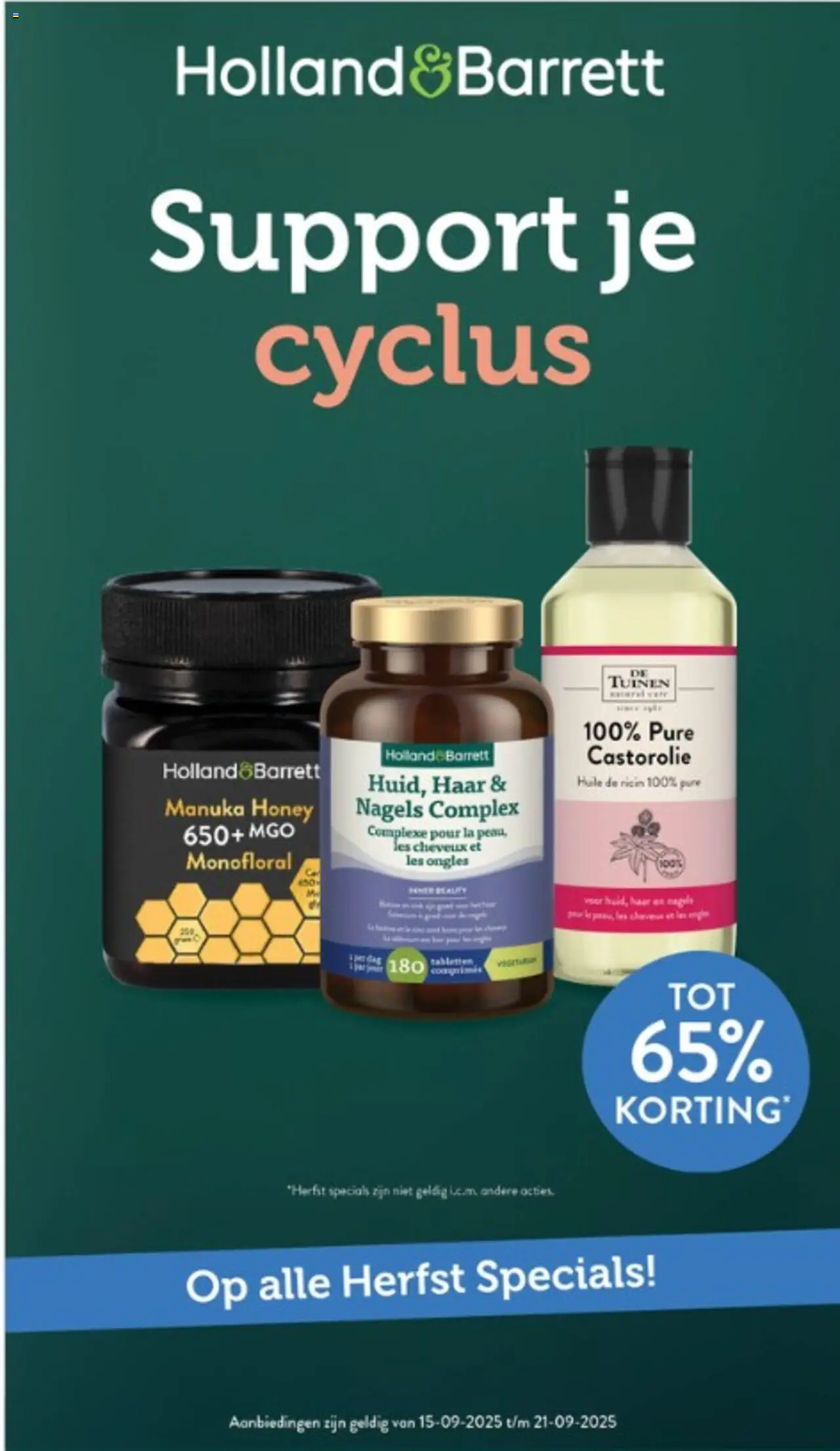 Holland & Barrett - Folder - pagina 1- geldig vanaf 15-09-2025