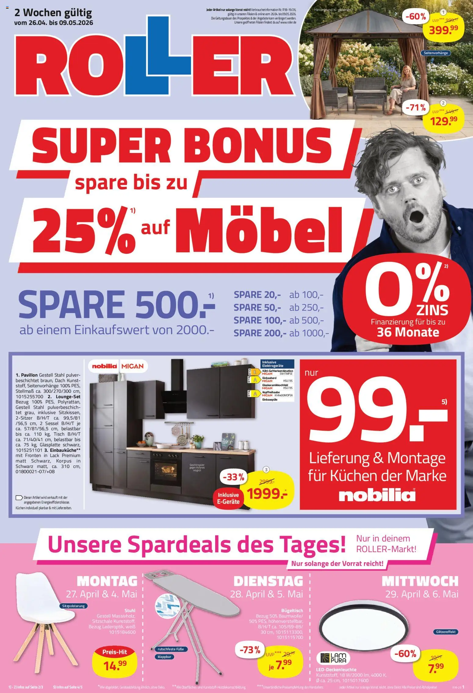 Roller Prospekt 	 - Seite 1 - gültig ab 26.04.2026