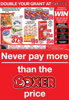 Preview Boxer Gauteng - Never Pay More Specials valid from 01/09/2025