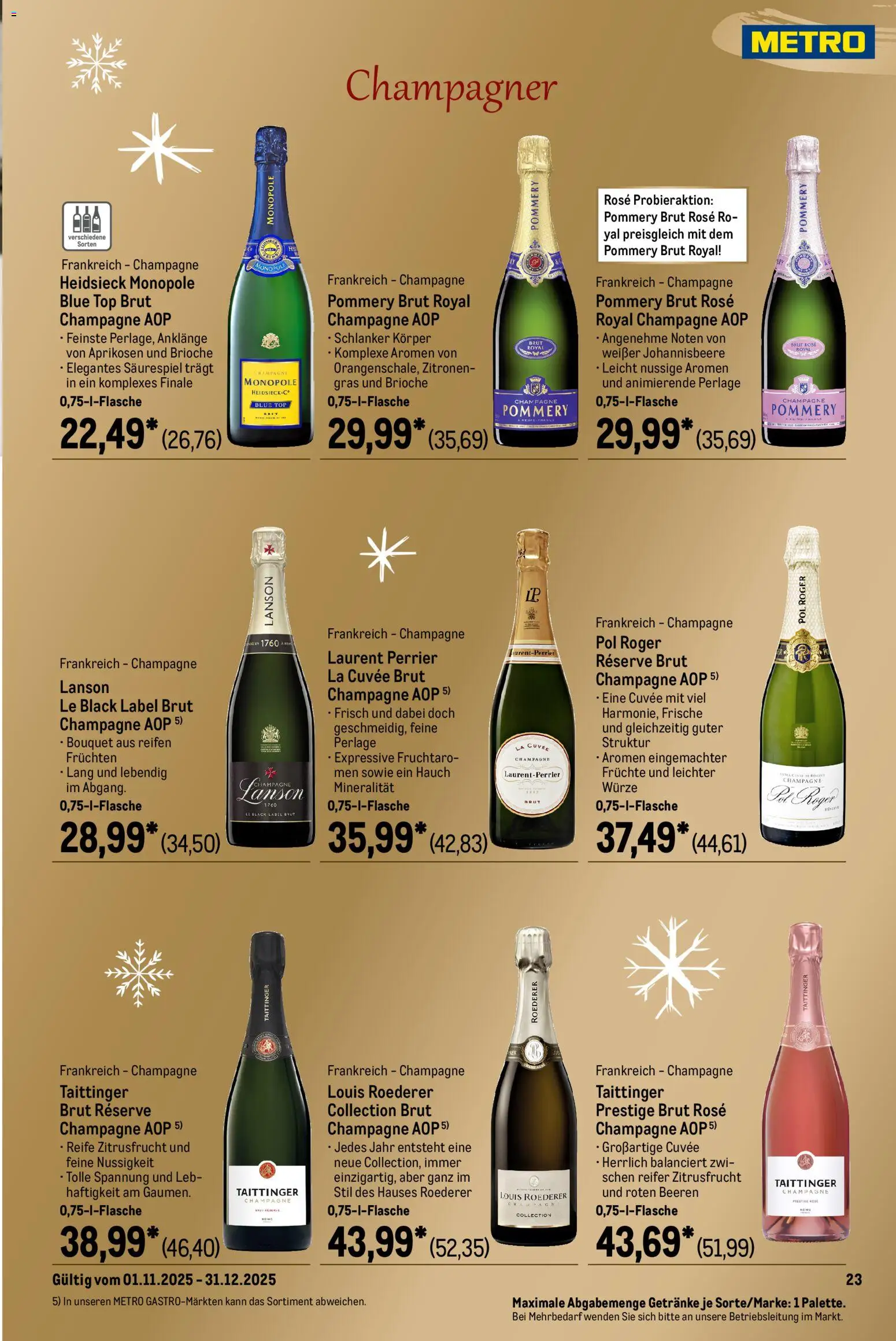 Metro Saisonkatalog Festliche Momente - Seite 23 - gültig ab 01.11.2025