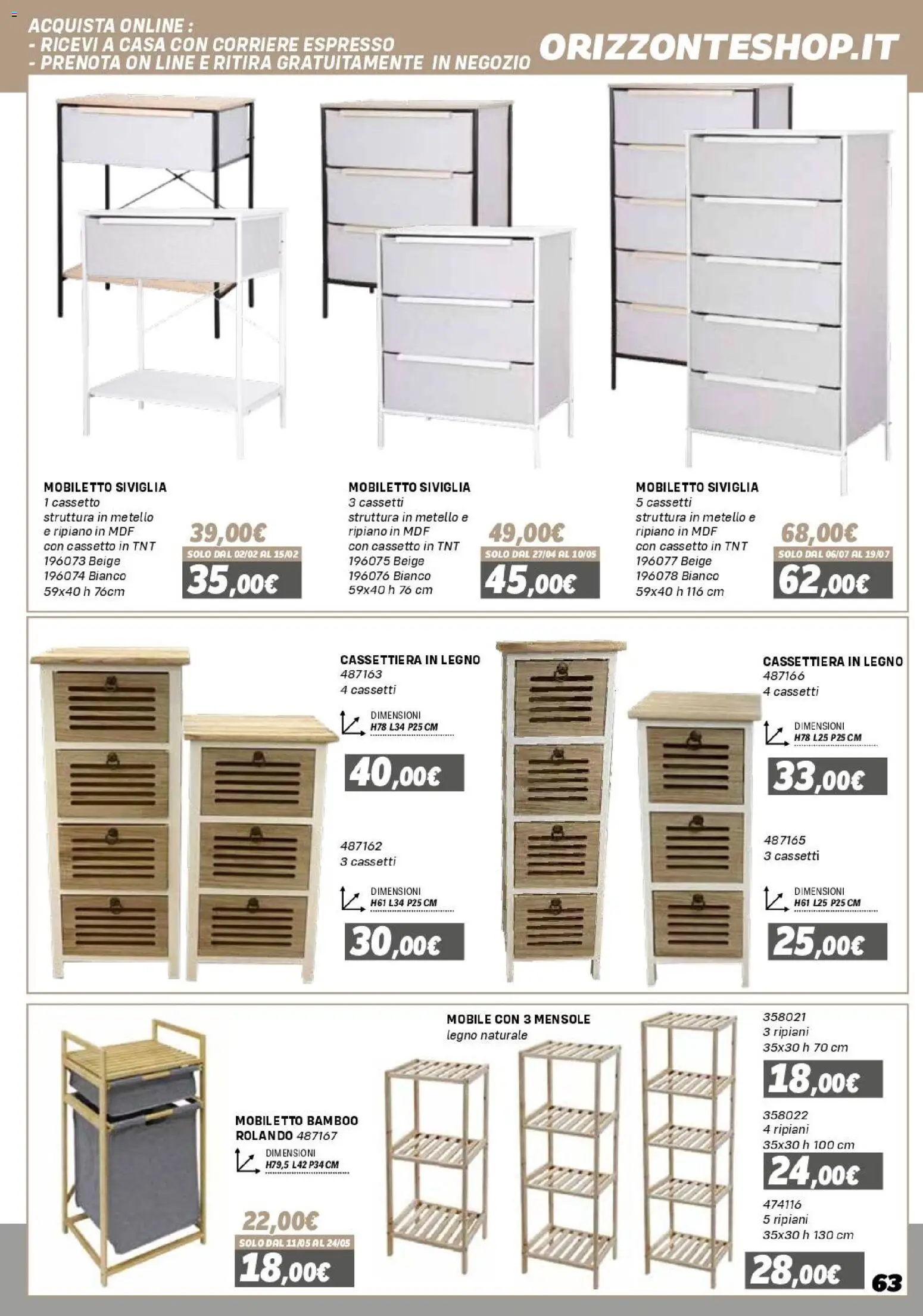 Orizzonte Mobile catalogo - pagina 63 - valido dal 16/01/2026