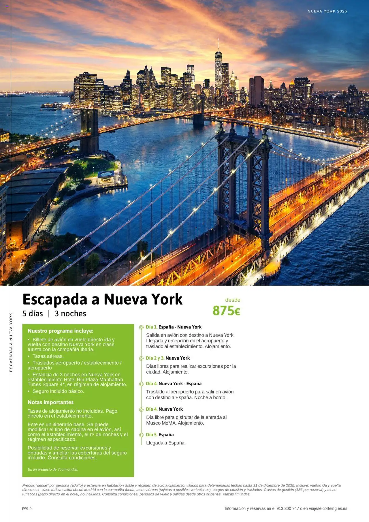 Viajes El Corte Inglés Nueva York - Página de 9 - Válido desde 10/01/2025