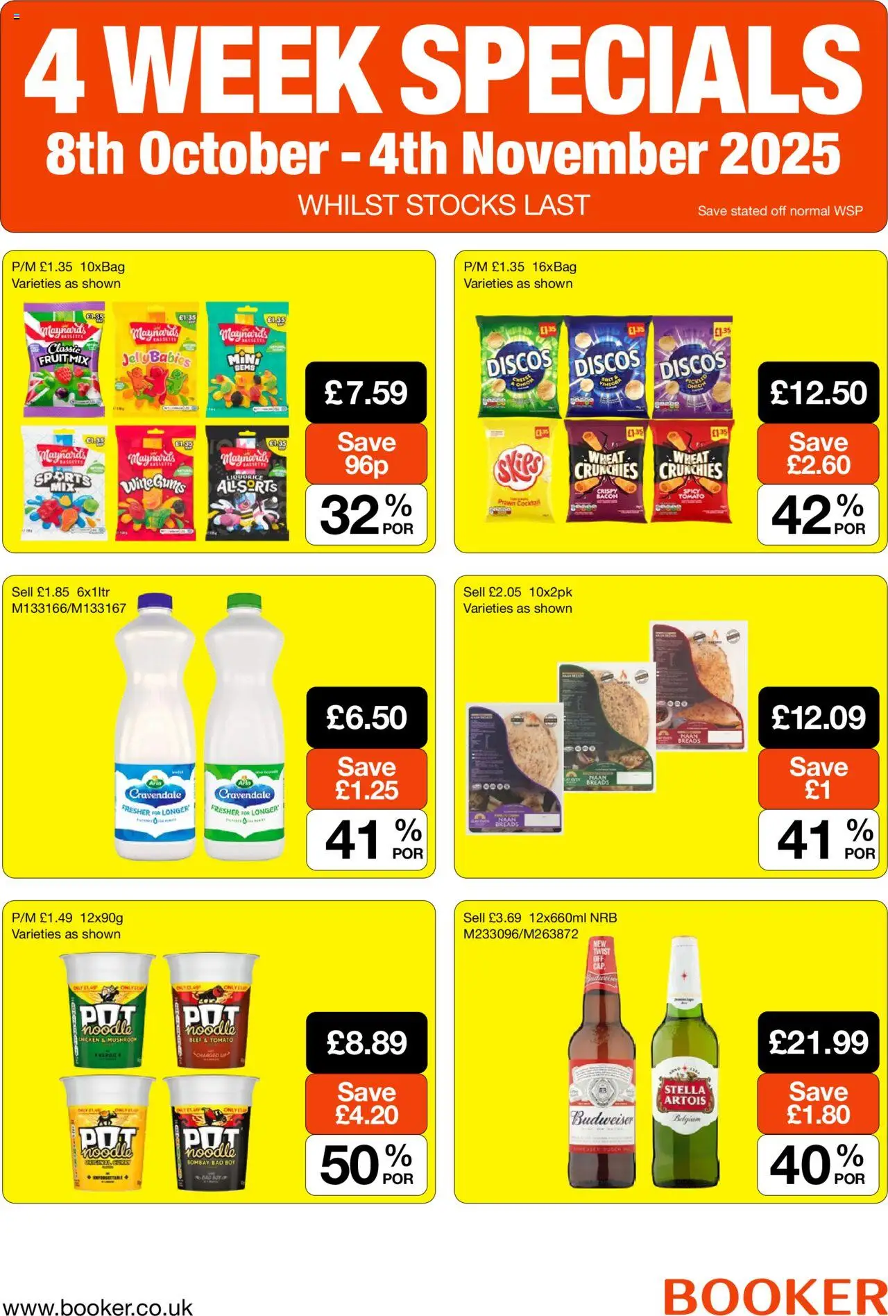 Booker Wholesale - National Promotions - page 1- valid from 08/10/2025