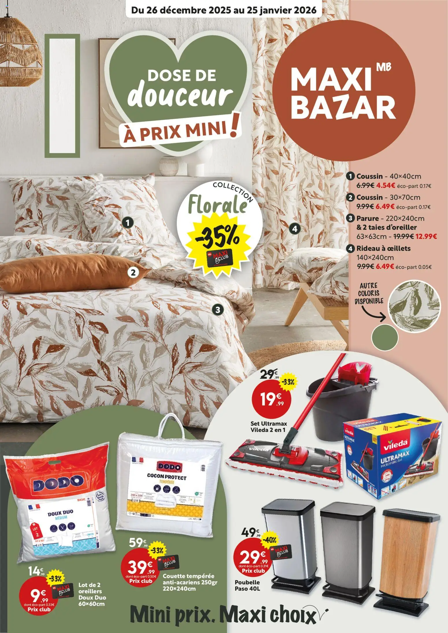 Maxi Bazar catalogue - page 1 - valable à partir du 26/12/2025