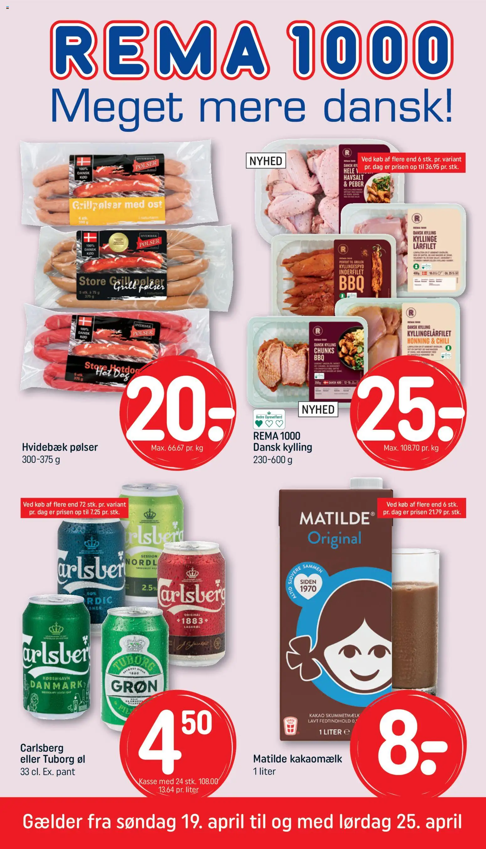 Rema 1000 - Tilbudsavis uge 17 - side 1- gyldig fra 19/04/2026