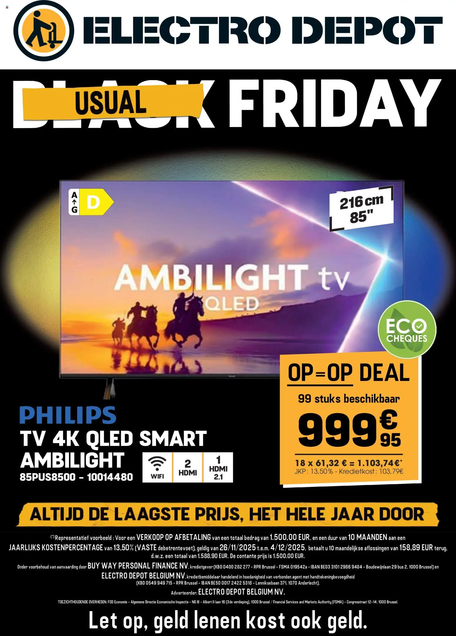 Electro Depot - Black Friday - pagina 1- geldig vanaf 26/11/2025