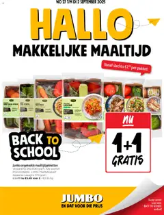 JUMBO folder / publicité geldig vanaf 27/08/2025
