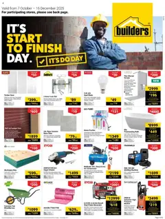 Preview Builders - It's Start to Finish Day valid from 07/10/2025