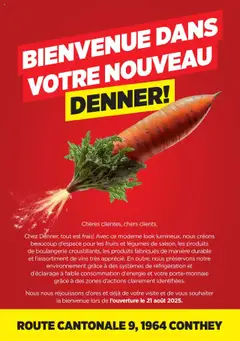 Vorschau Denner Nos offres pour l’ouverture Conthey gültig ab 21.07.2025