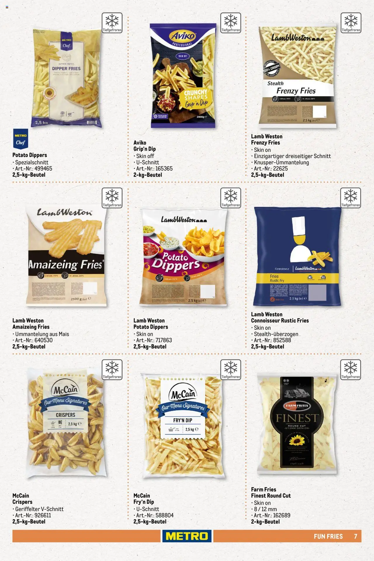 Metro - Pommessortiment - Seite 7 - gültig ab 01.03.2025
