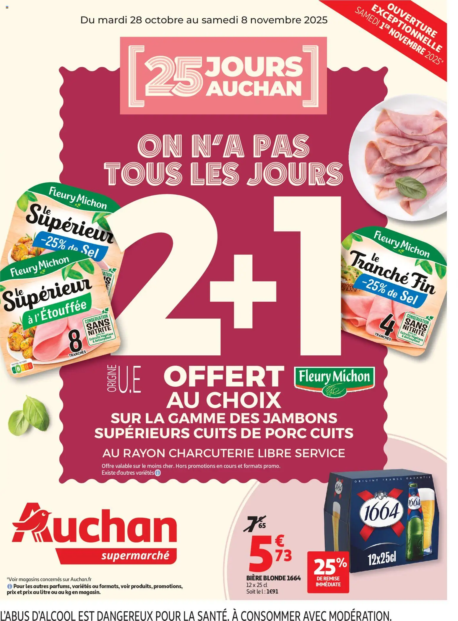 Auchan - C'est parti pour les 25 JOURS AUCHAN dans votre super - page 1 - valable à partir du 28/10/2025