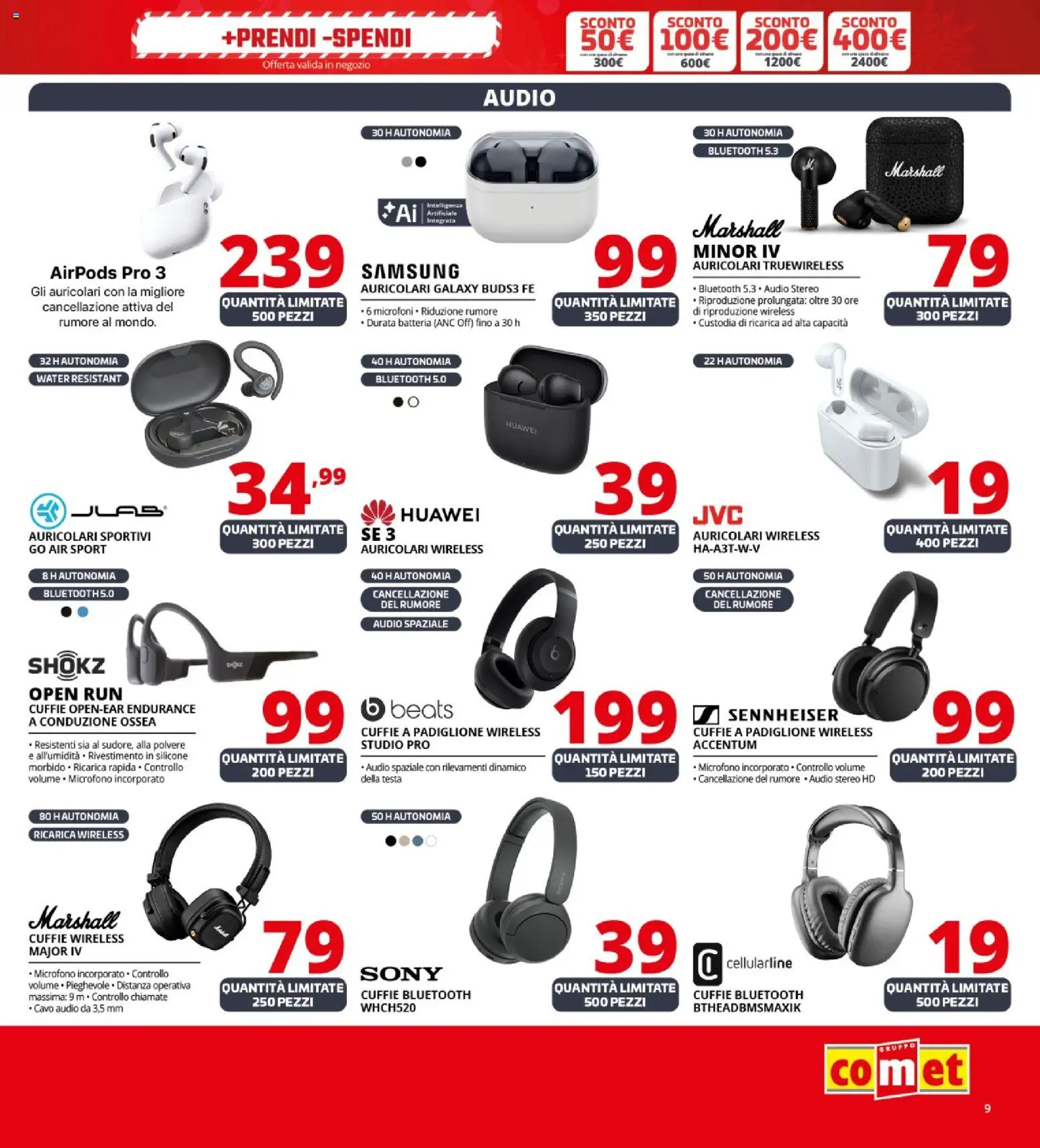 Volantino Comet	 - pagina 9 - valido dal 03/12/2025