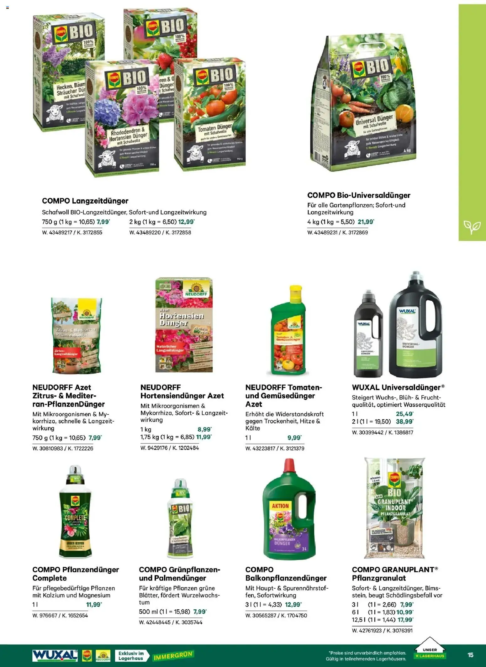 Lagerhaus Garten & Freizeit Katalog 2026 - Wien, Innsbruck - page 15- valid from 01.03.2026