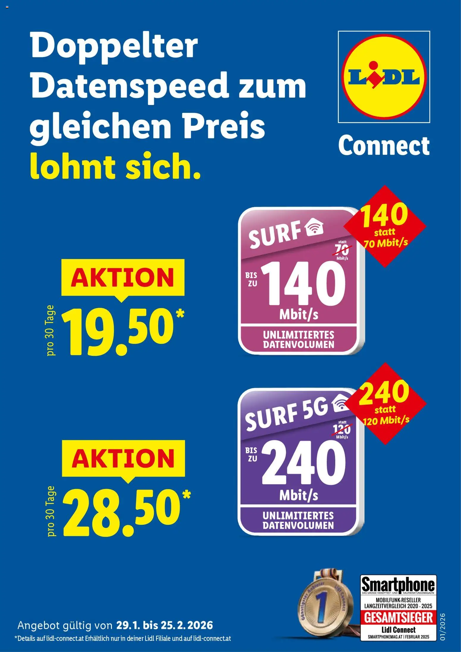 Lidl Surf Action - Lidl Connect - Seite 1- gültig ab 29.01.2026