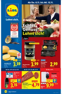 Vorschau Lidl Aktionen gültig ab 06.11.2025
