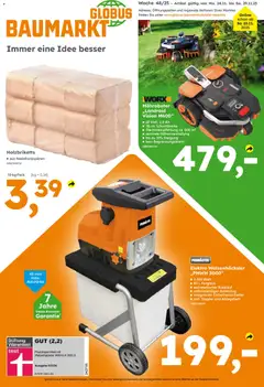 Vorschau Globus Baumarkt Prospekt 	 gültig ab 24.11.2025
