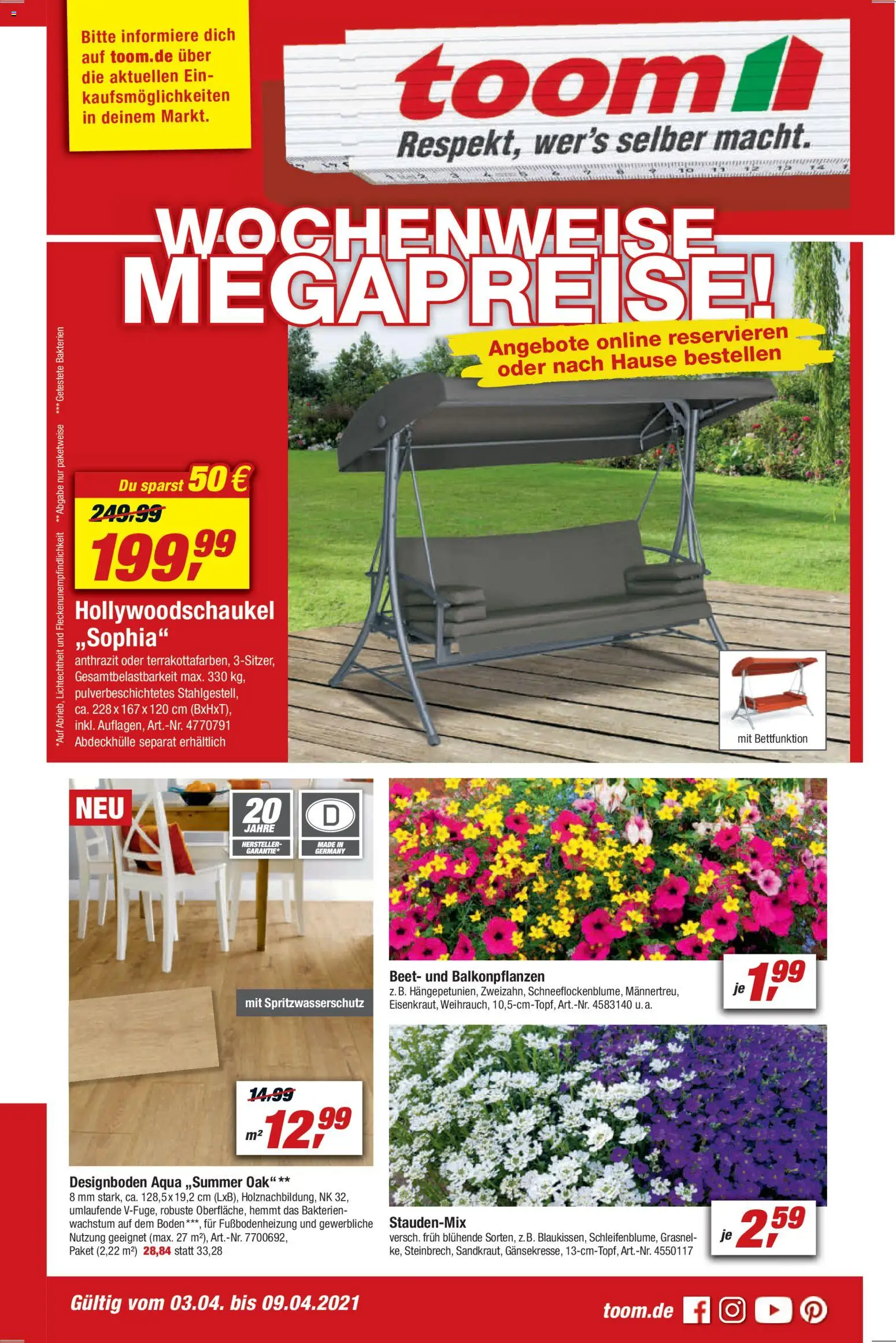 Toom Baumarkt Prospekt 	 - Seite 1 - gültig ab 03.04.2026