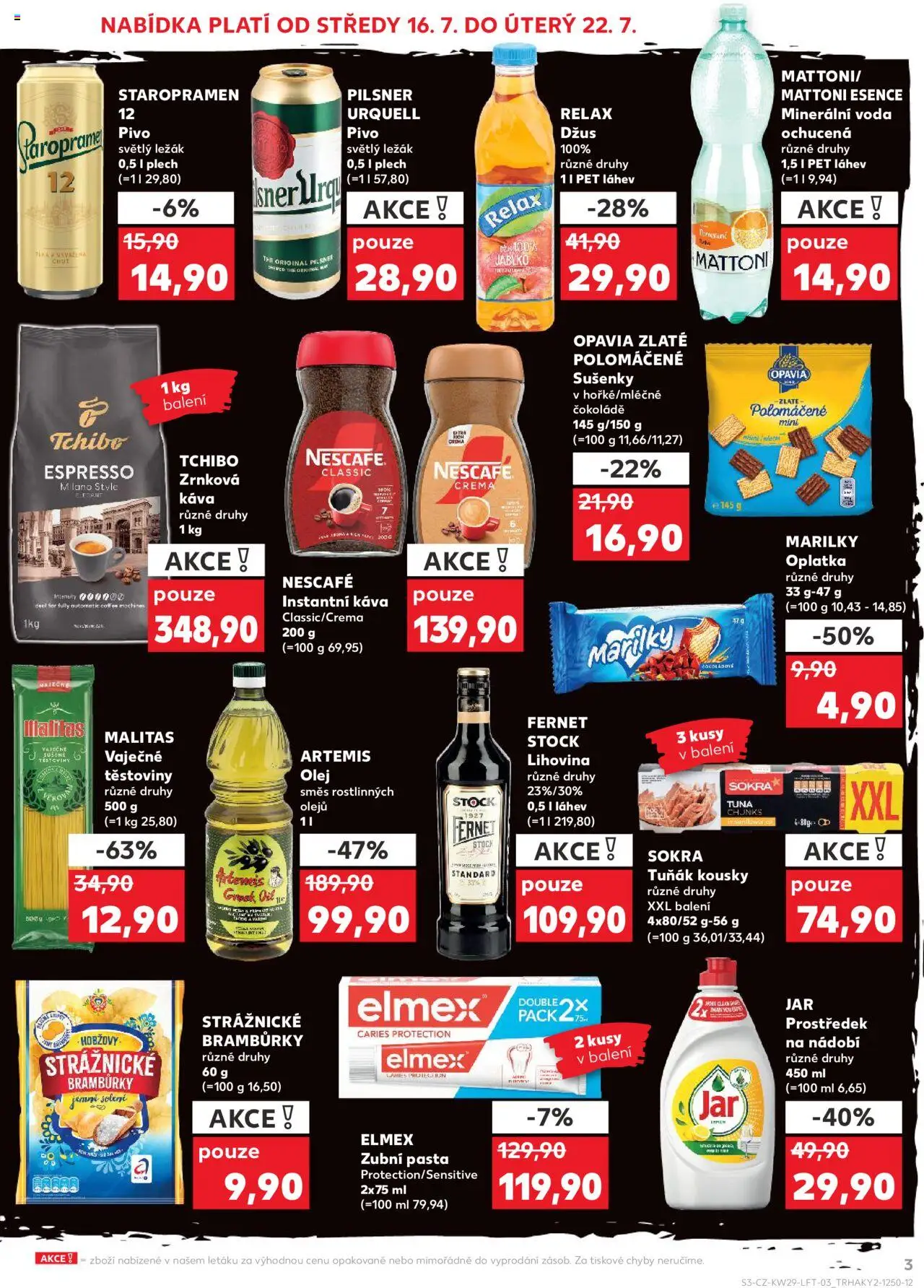 Kaufland leták - strana 3- platný od 16.07.2025