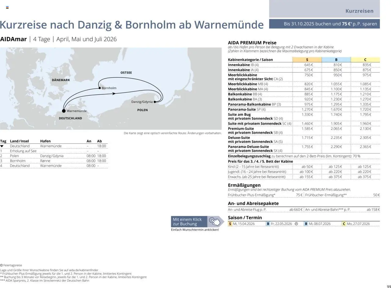 Aida Sommer 2026 - Seite 99 - gültig ab 01.03.2026