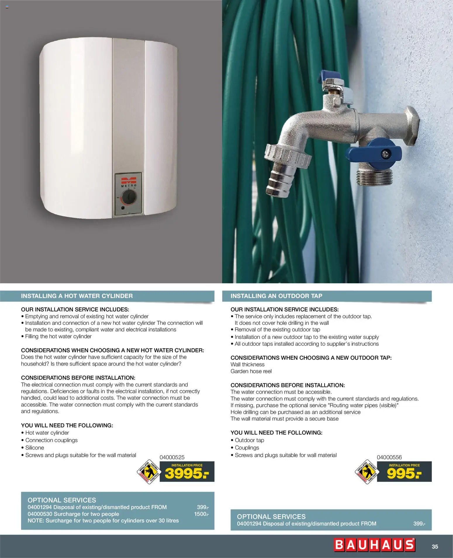 Bauhaus - Installation Service - ENGLISH - page 35- valid from 01/01/2026