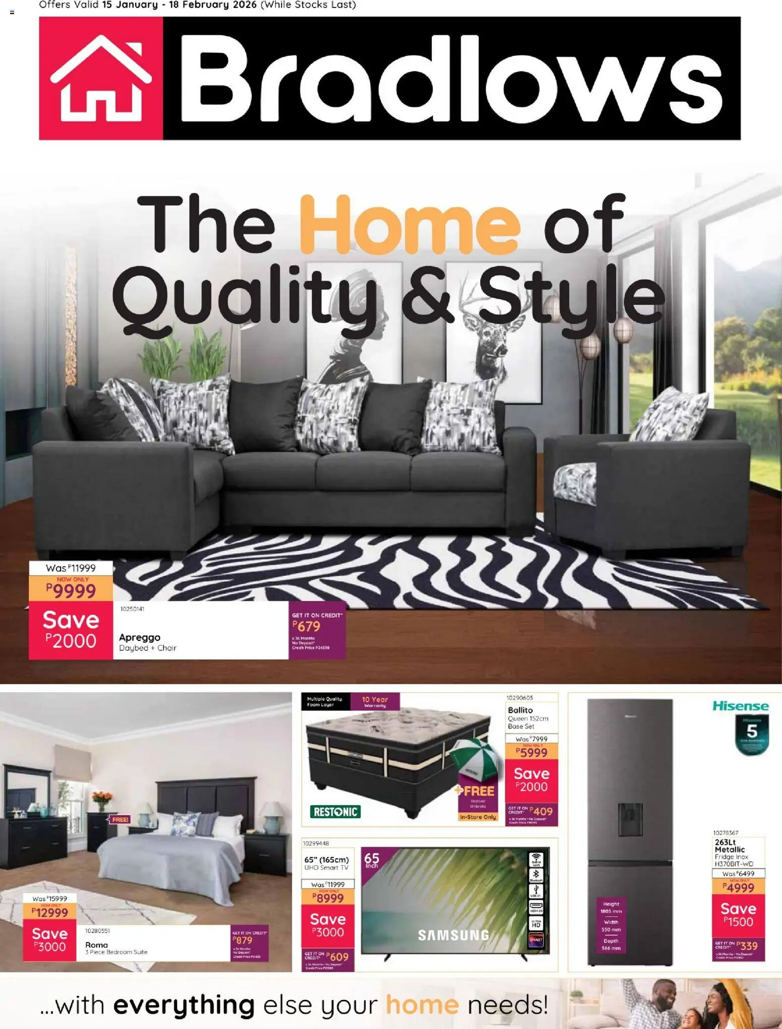 Bradlows Botswana Home Catalogue - page 1- valid from 15/01/2026