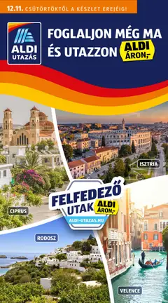 Előnézet Aldi - Utazás katalógus érvényes 2025.12.11.-tól