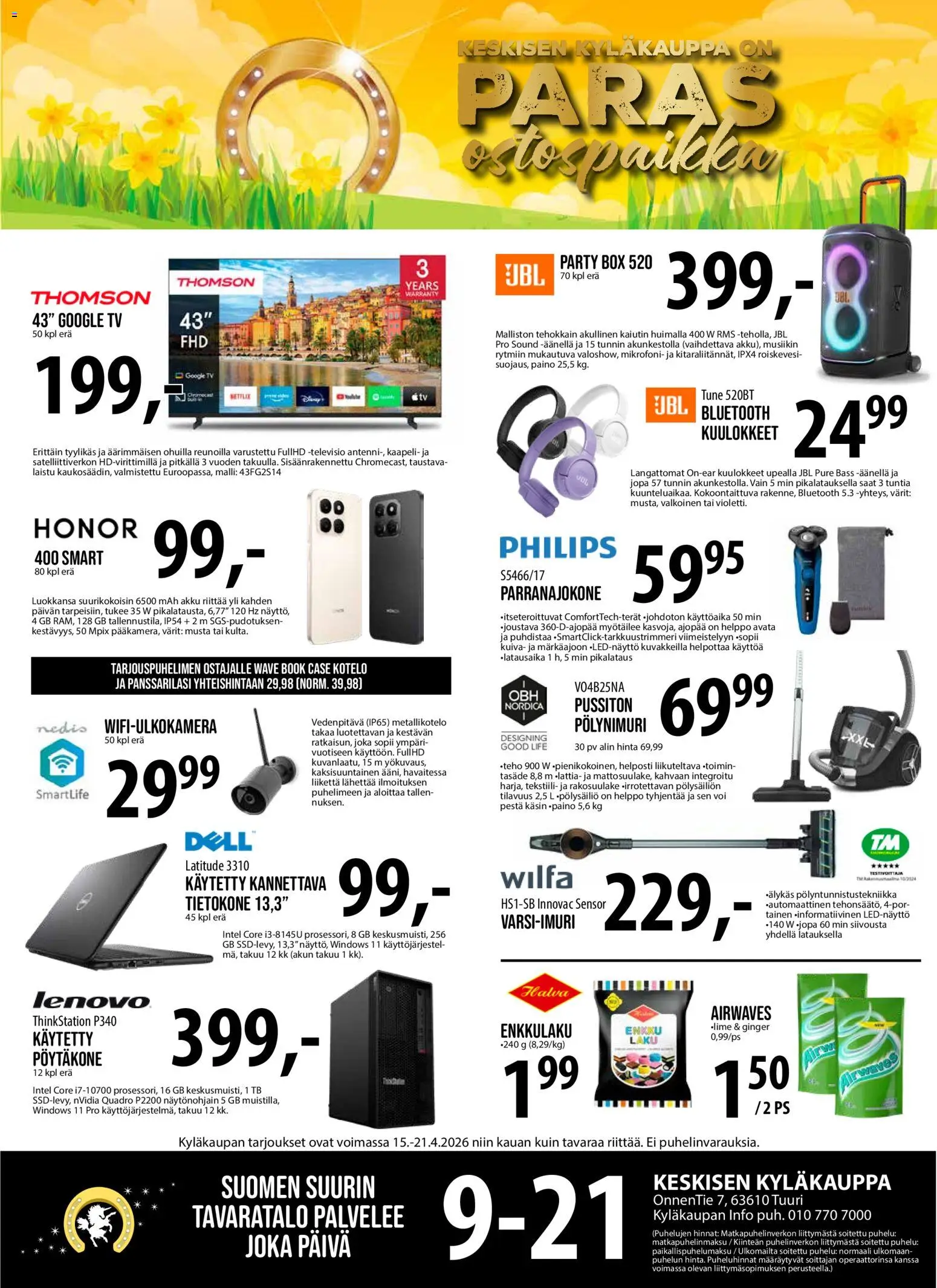Tuuri tarjoukset - sivu 1- voimassa alkaen 15/04/2026