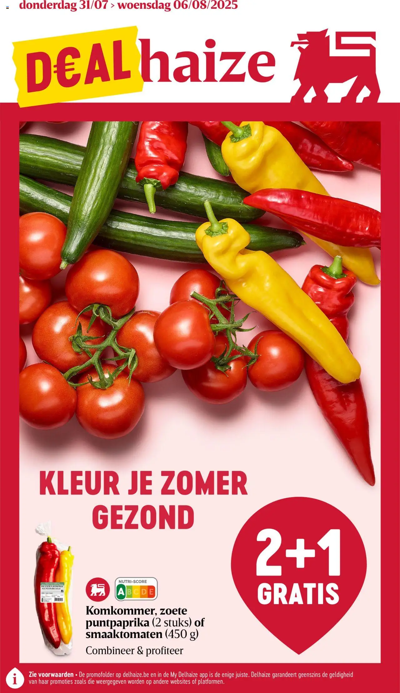 Delhaize folder week 31 - pagina 1- geldig vanaf 31/07/2025