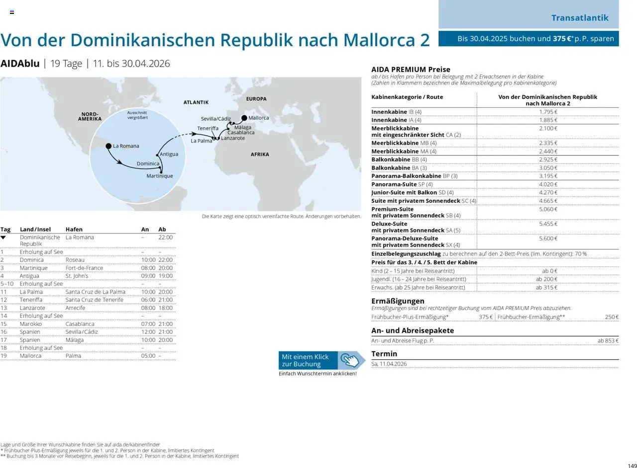 Aida Prospekt Winter 2025/26 - Seite 149 - gültig ab 01.10.2025
