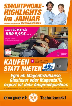 Vorschau Expert Smarthphone Highlights im Januar gültig ab 01.01.2026