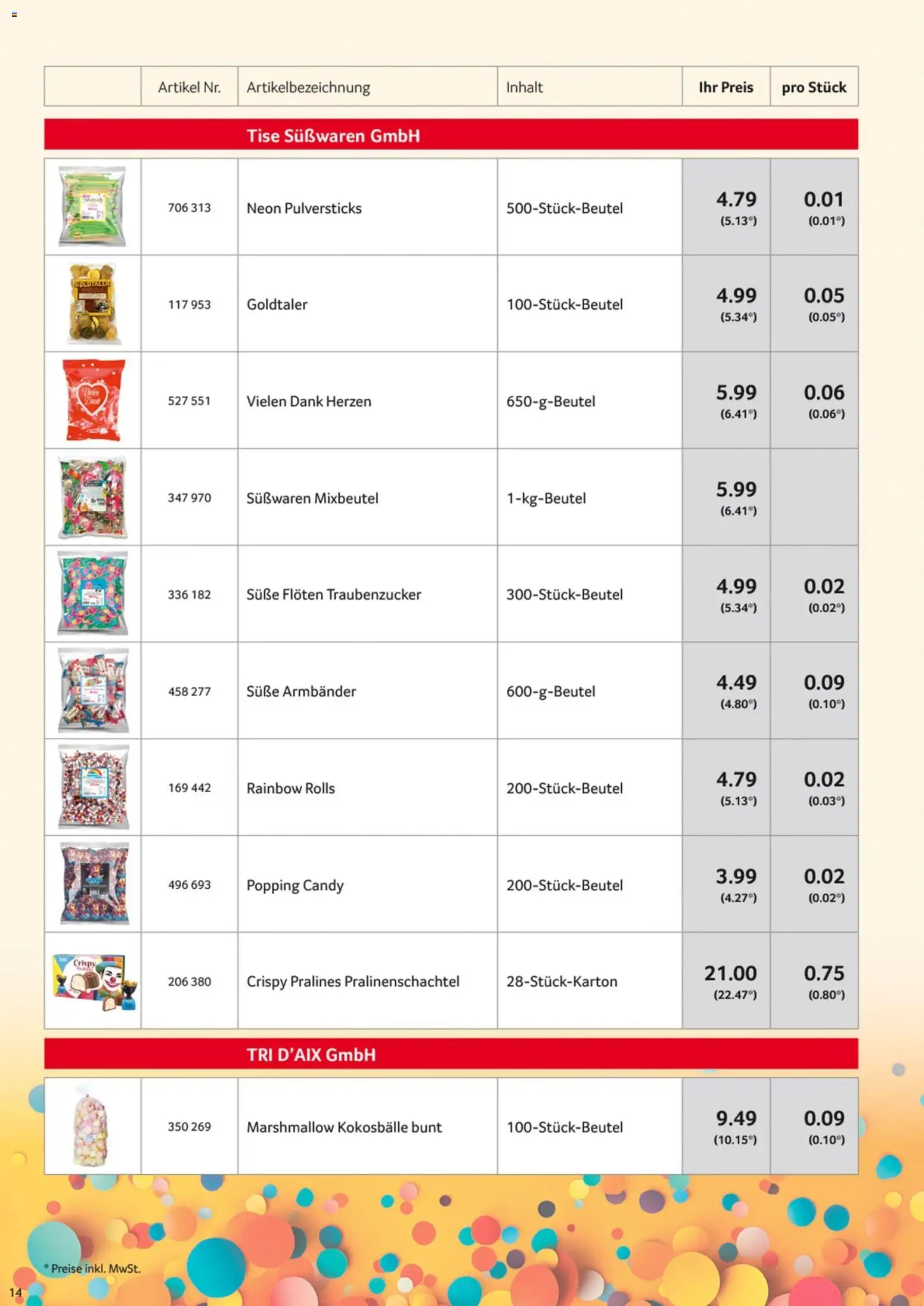 Selgros Karnevalssortiment - Seite 14 - gültig ab 01.11.2025