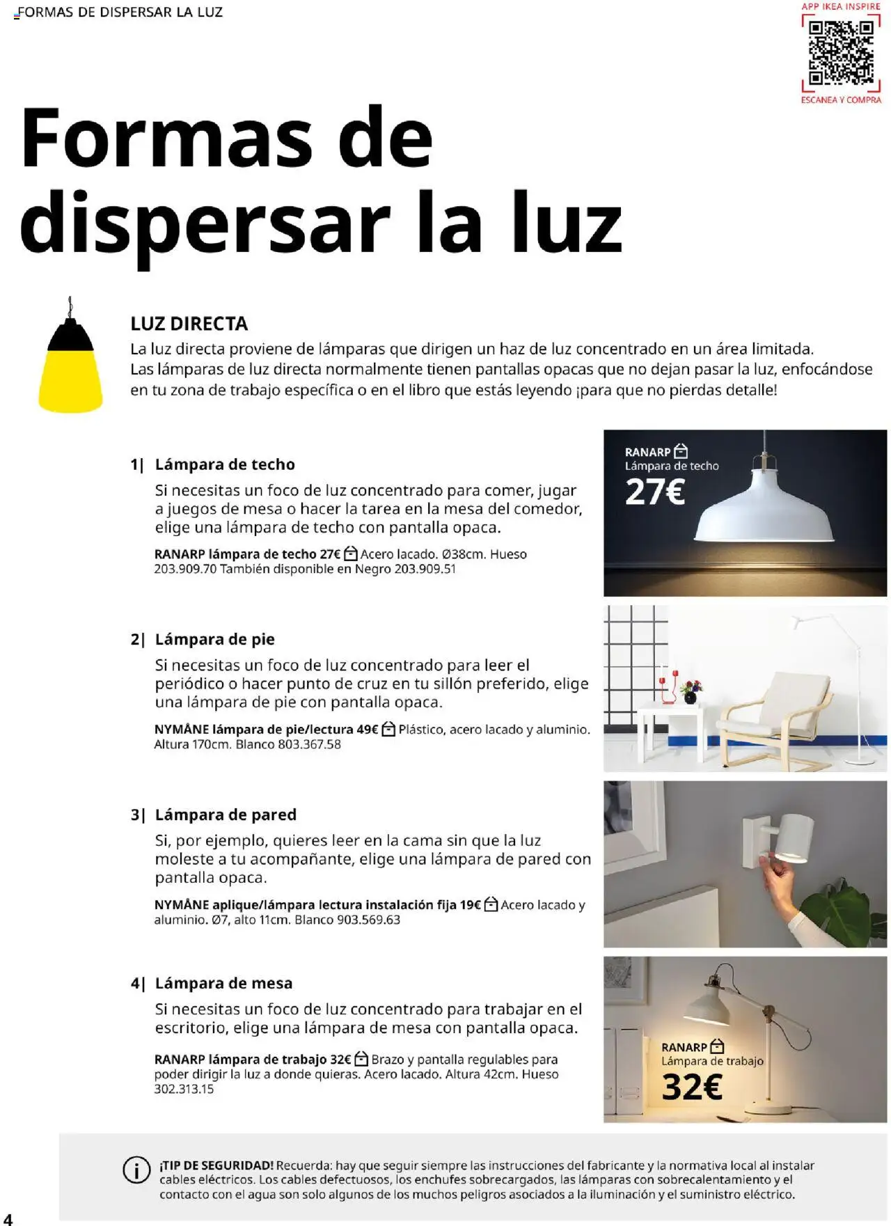 Catálogo IKEA Iluminación - Página de 4 - Válido desde 01/09/2025
